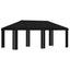 Gazebo Dække 6 x 3 m Sort Polyester 190 gsm