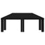 Gazebo Dække 6 x 3 m Sort Polyester 190 gsm
