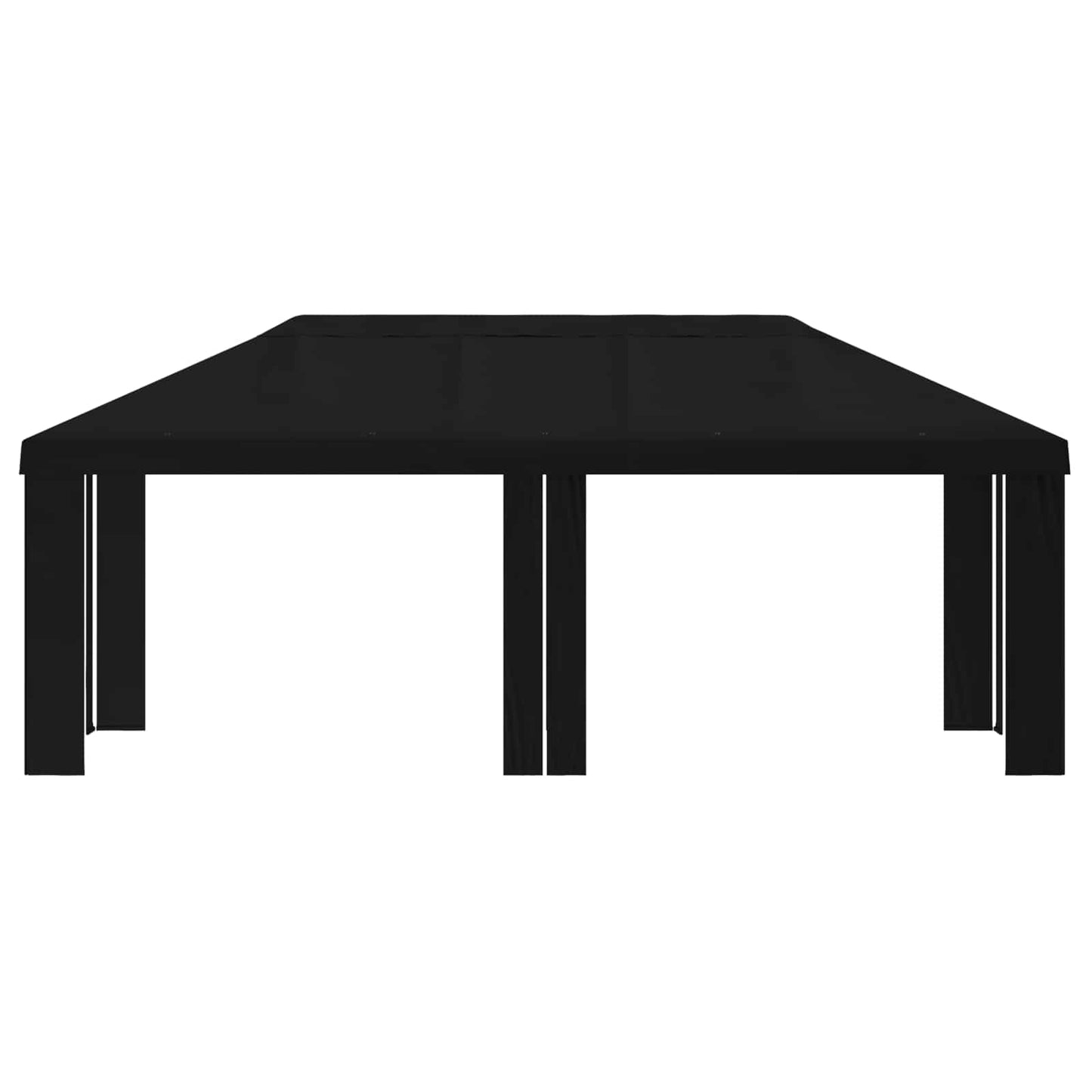 Gazebo Dække 6 x 3 m Sort Polyester 190 gsm