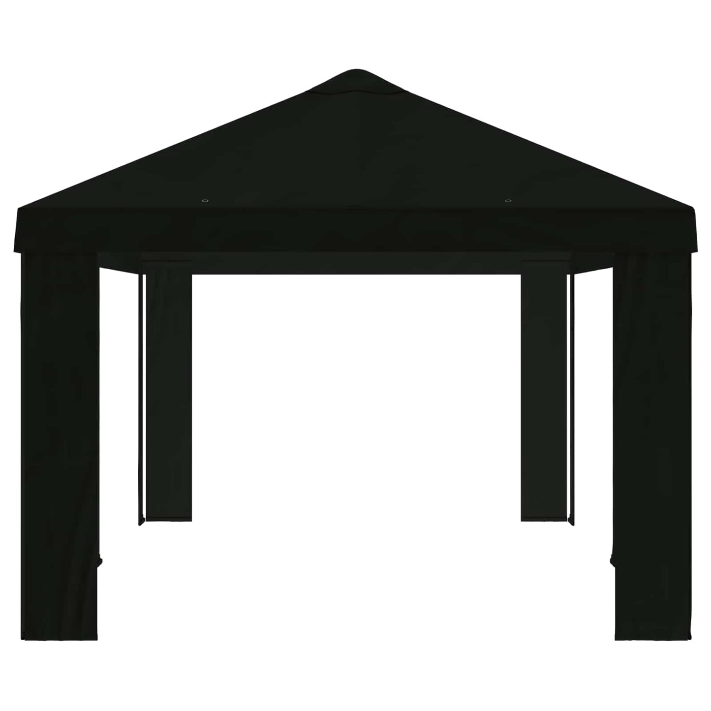Gazebo Dække 6 x 3 m Sort Polyester 190 gsm