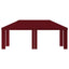Gazebo Dække 6 x 3 m Bordeaux Polyester 190 gsm
