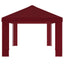 Gazebo Dække 6 x 3 m Bordeaux Polyester 190 gsm