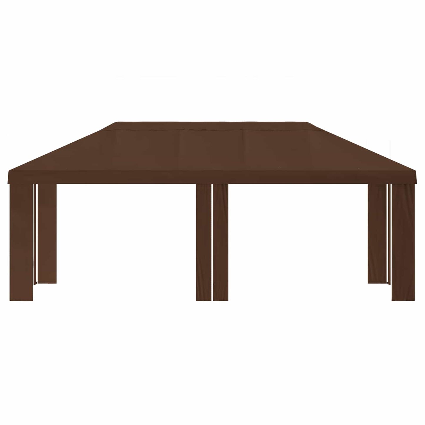 Gazebo Dække 6 x 3 m Brun Polyester 190 gsm
