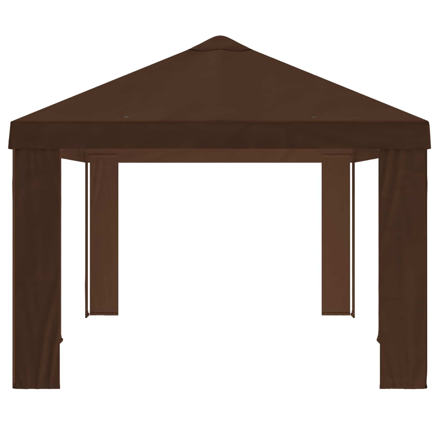 Gazebo Dække 6 x 3 m Brun Polyester 190 gsm