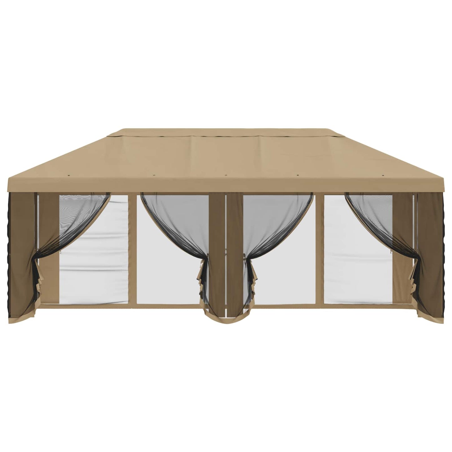 Gazebo Cover med sidevægge Beige 600,5 x 300,5 cm Polyester