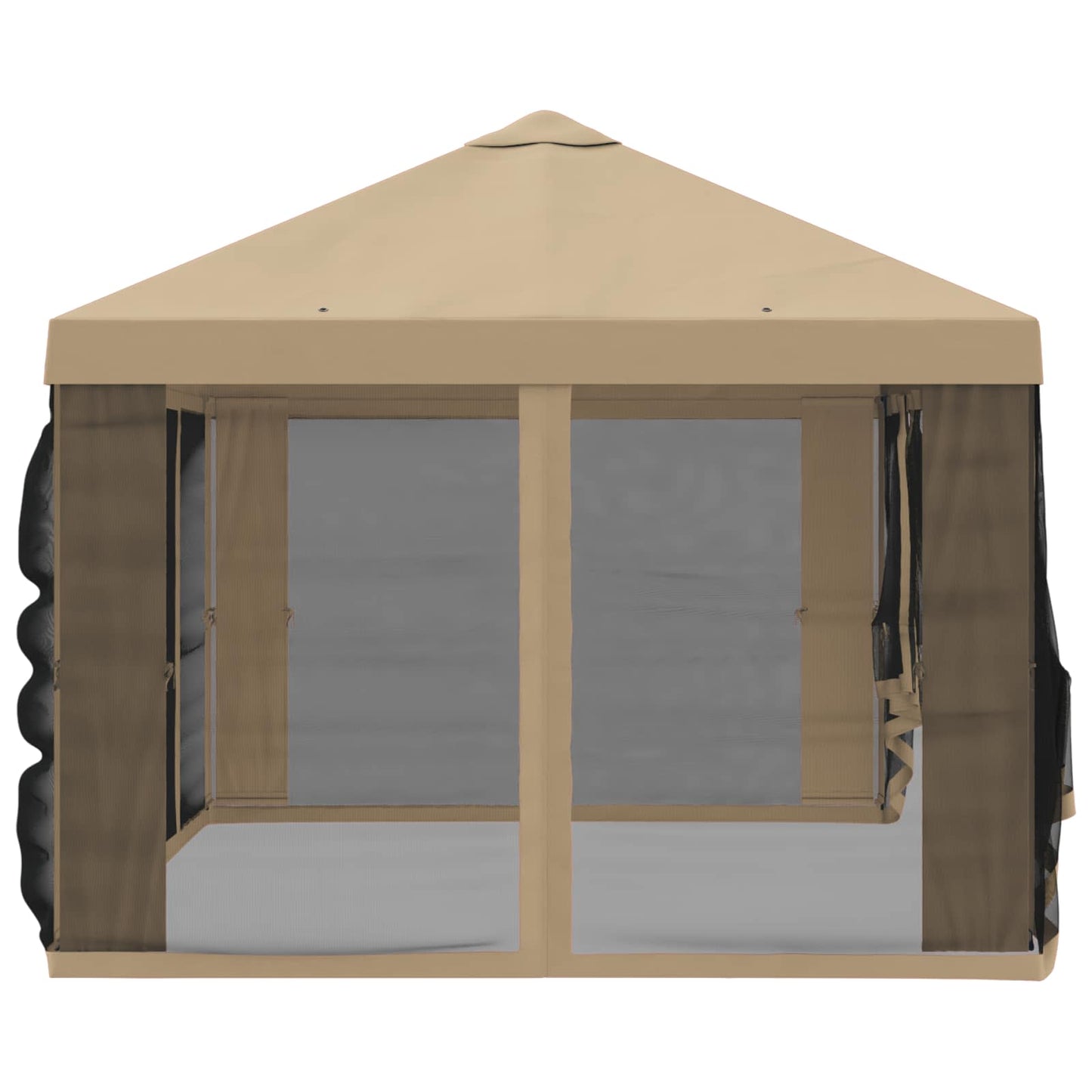 Gazebo Cover med sidevægge Beige 600,5 x 300,5 cm Polyester