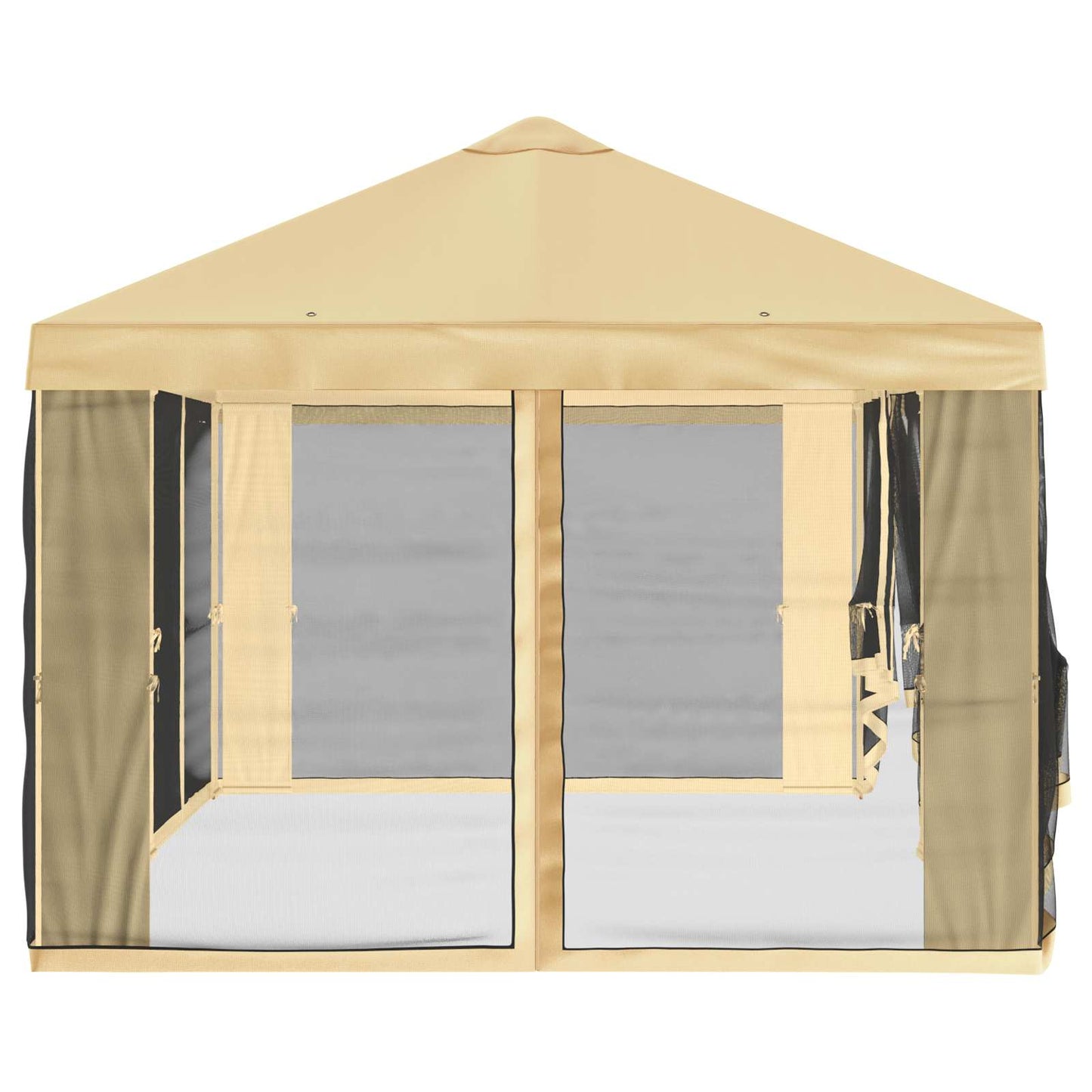 Gazebo Cover med sidevægge Cremefarvet 600,5 x 300,5 cm