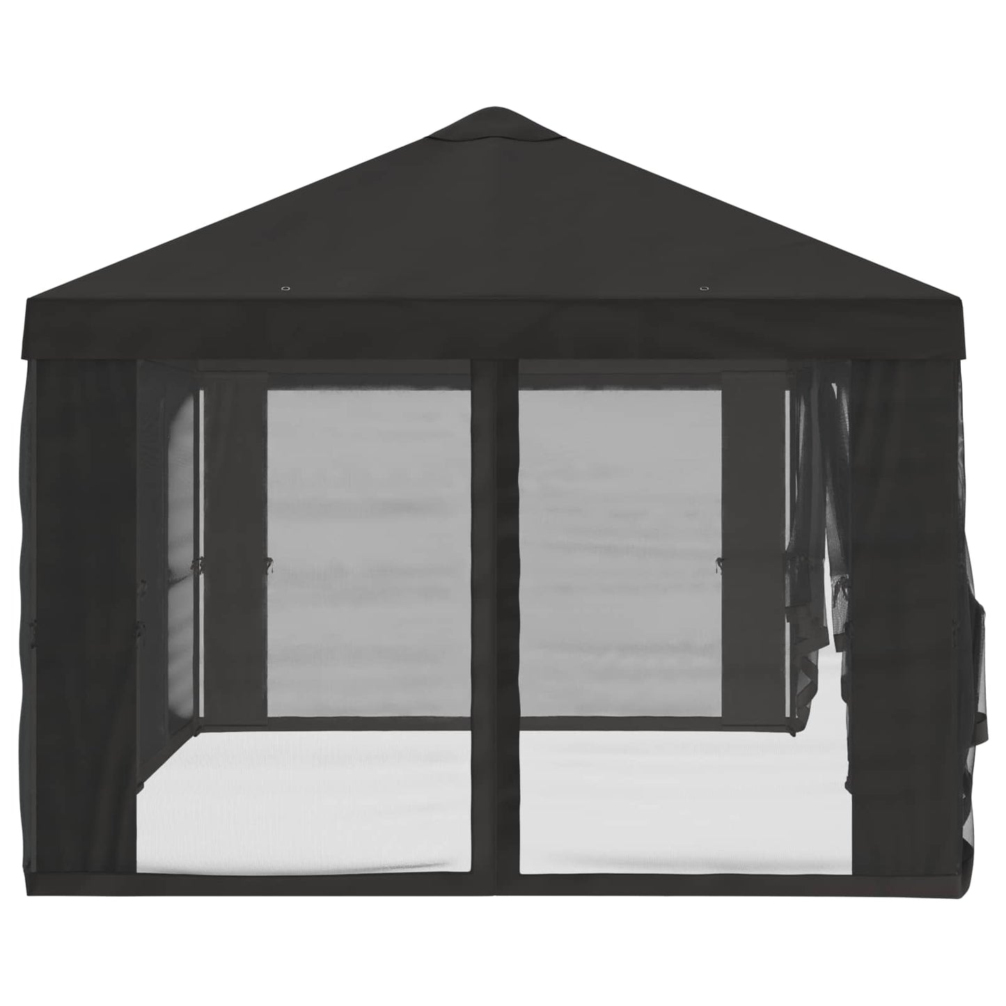 Gazebo Cover med sidevægge Antracit 600,5 x 300,5 cm Polyester