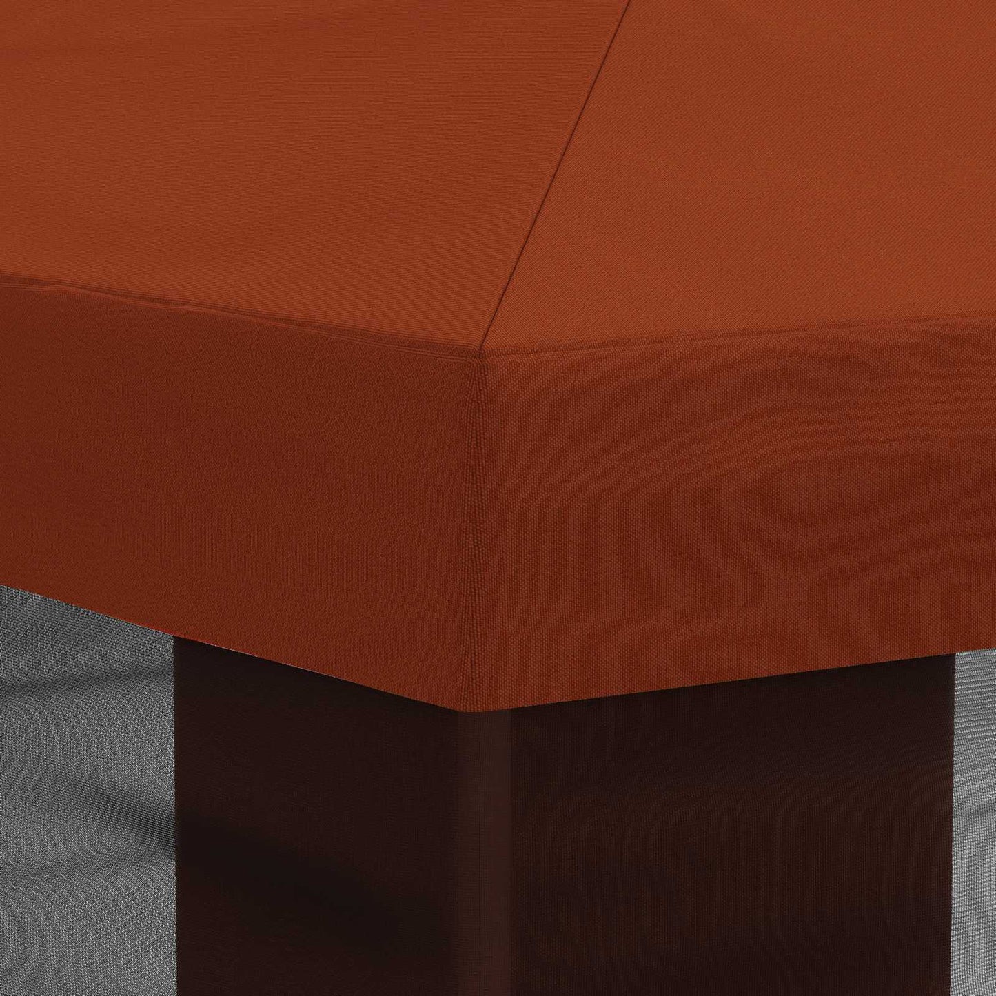 Gazebo Cover med sidevægge Terrakotta 600,5 x 300,5 cm