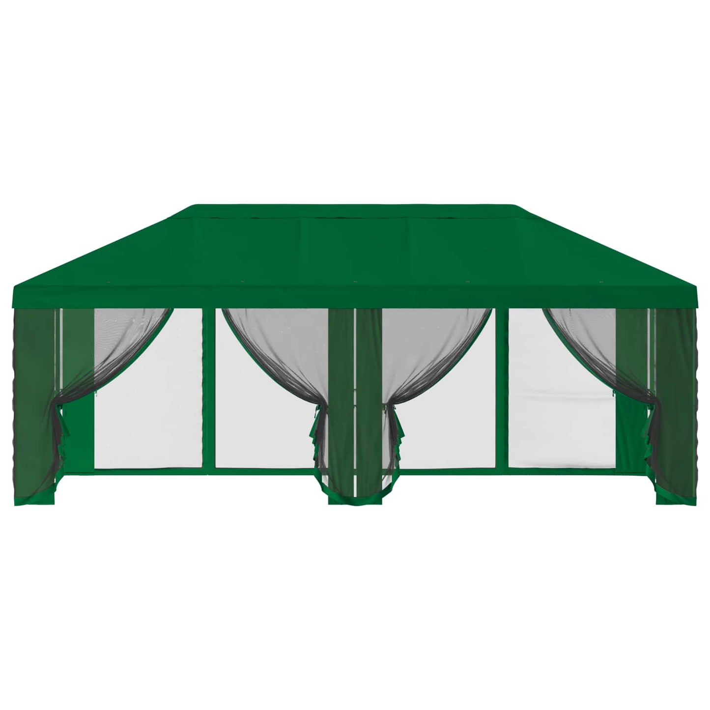 Gazebo Cover med sidevægge Grøn 600,5 x 300,5 cm Polyester