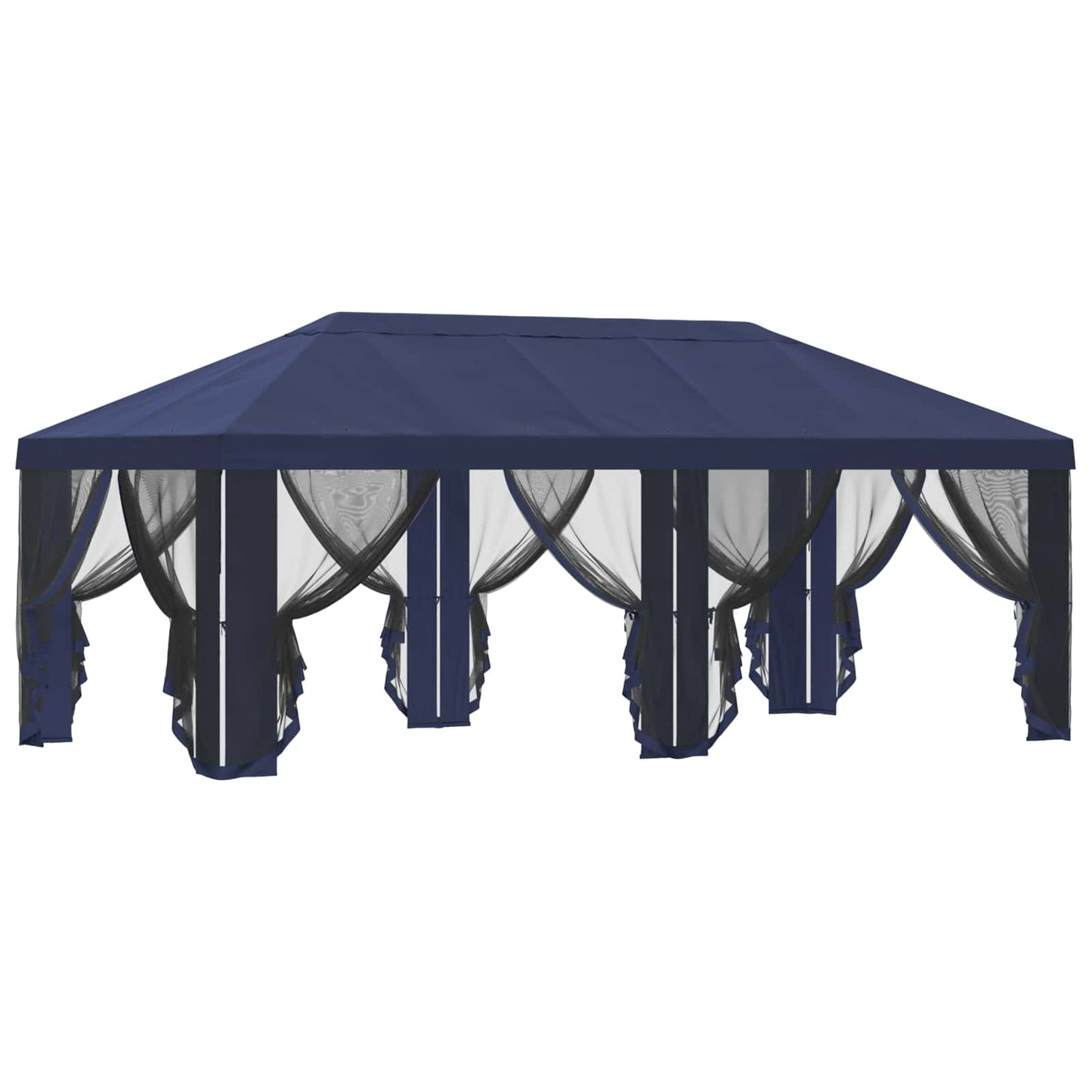 Gazebo Cover med sidevægge Blå 600,5 x 300,5 cm Polyester