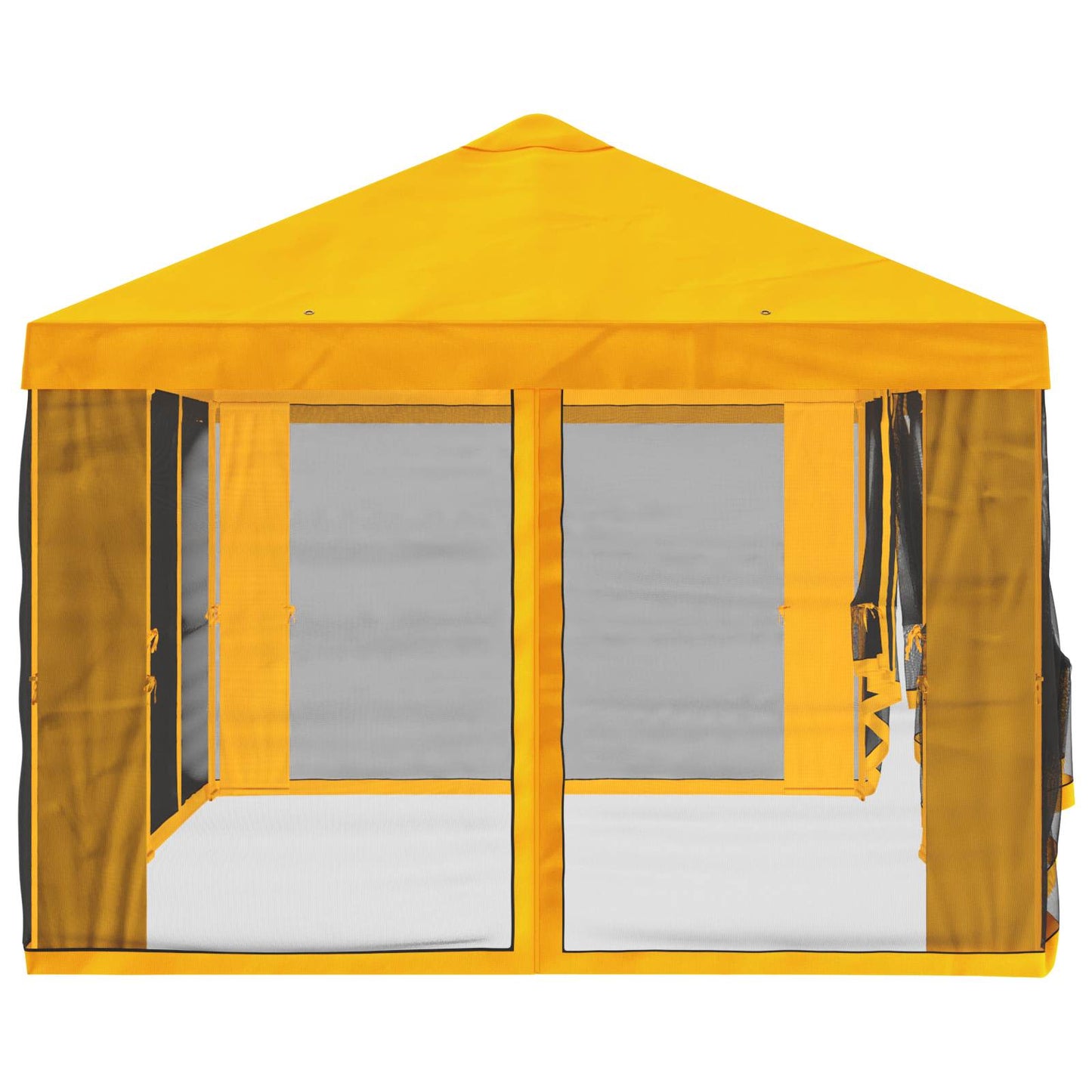 Gazebo Cover med sidevægge Gul 600,5 x 300,5 cm Polyester