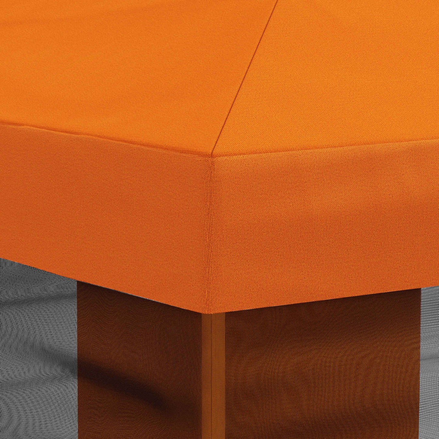 Gazebo Cover med sidevægge Orange 600,5 x 300,5 cm Polyester