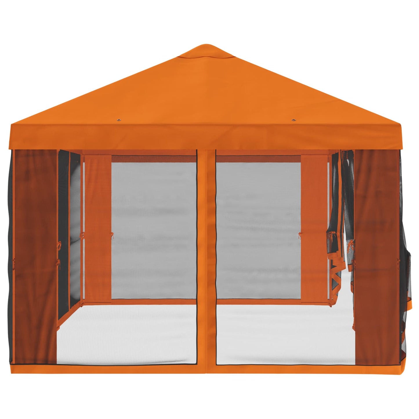 Gazebo Cover med sidevægge Orange 600,5 x 300,5 cm Polyester