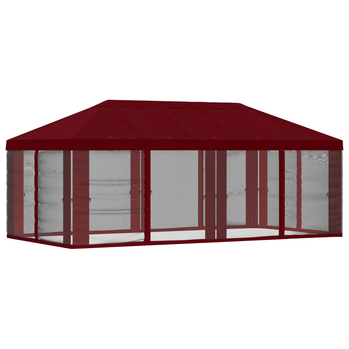 Gazebo Cover med sidevægge Bordeaux 600,5 x 300,5 cm Polyester