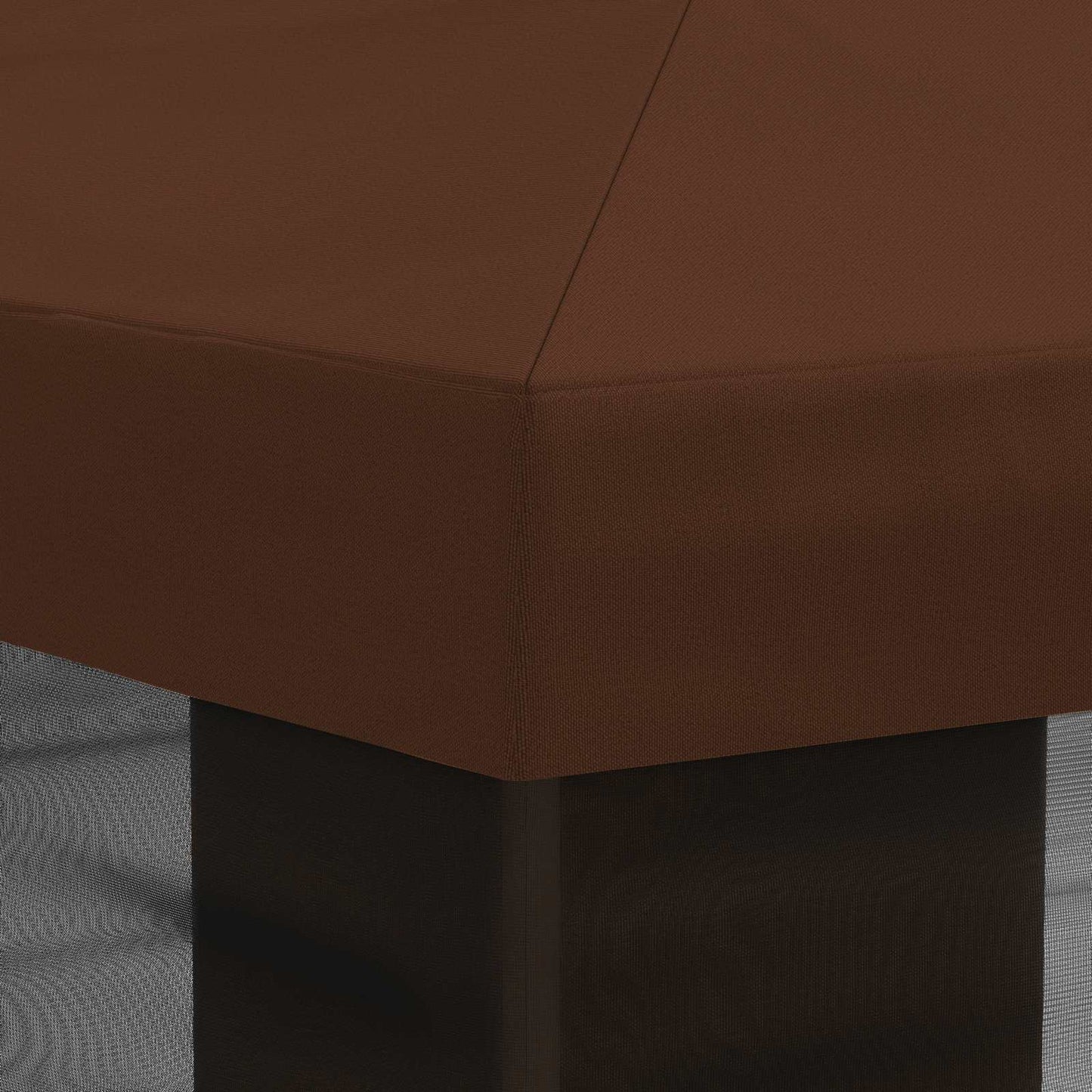 Gazebo Cover med sidevægge Brun 600,5 x 300,5 cm Polyester