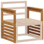Armlæn 2 pcs Brun 59 x 6 x 61 cm Konstrueret træ