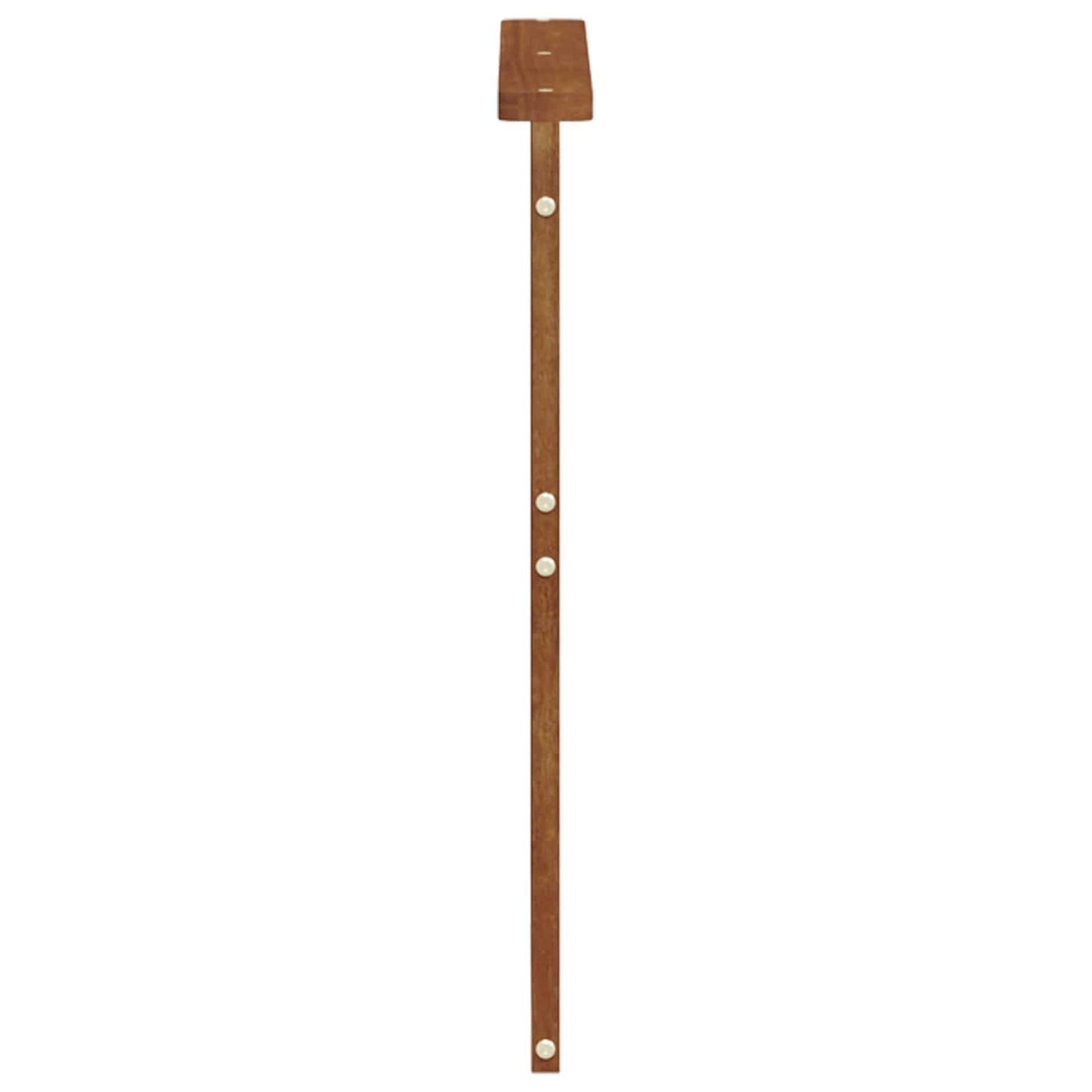 Armlæn 2 pcs Brun 59 x 6 x 61 cm Konstrueret træ