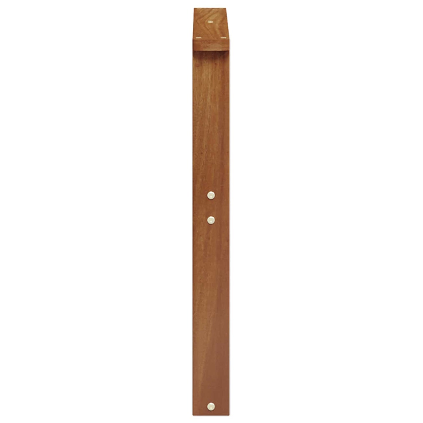 Armlæn 2 pcs Brun 60 x 6 x 61 cm Konstrueret træ