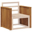 Armlænet 2 pcs Brun 60 x 6 x 61 cm Konstrueret træ