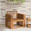 Armlæn 2 pcs Brun 58.5 x 10 x 61 cm Konstrueret træ