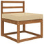 Udendørs Sofa Pude Beige 60 x 60 x 8 cm Polyester