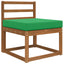 Udendørs Sofa Pude Grøn 60 x 60 x 8 cm Polyester