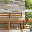 Udendørs Sofa Pude Gråbrun 60 x 60 x 8 cm Polyester