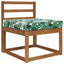 Udendørs Sofa Pude Bladmønster 60 x 60 x 8 cm Polyester