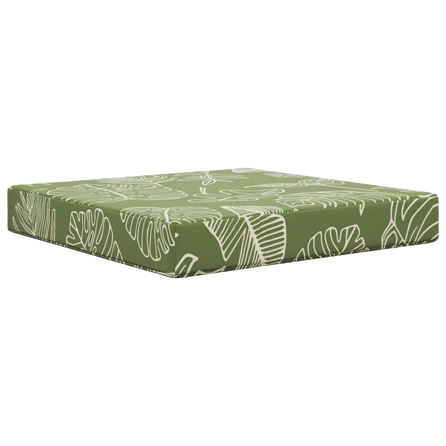 Udendørs Sofa Pude Bladdesign 60 x 60 x 8 cm Polyester