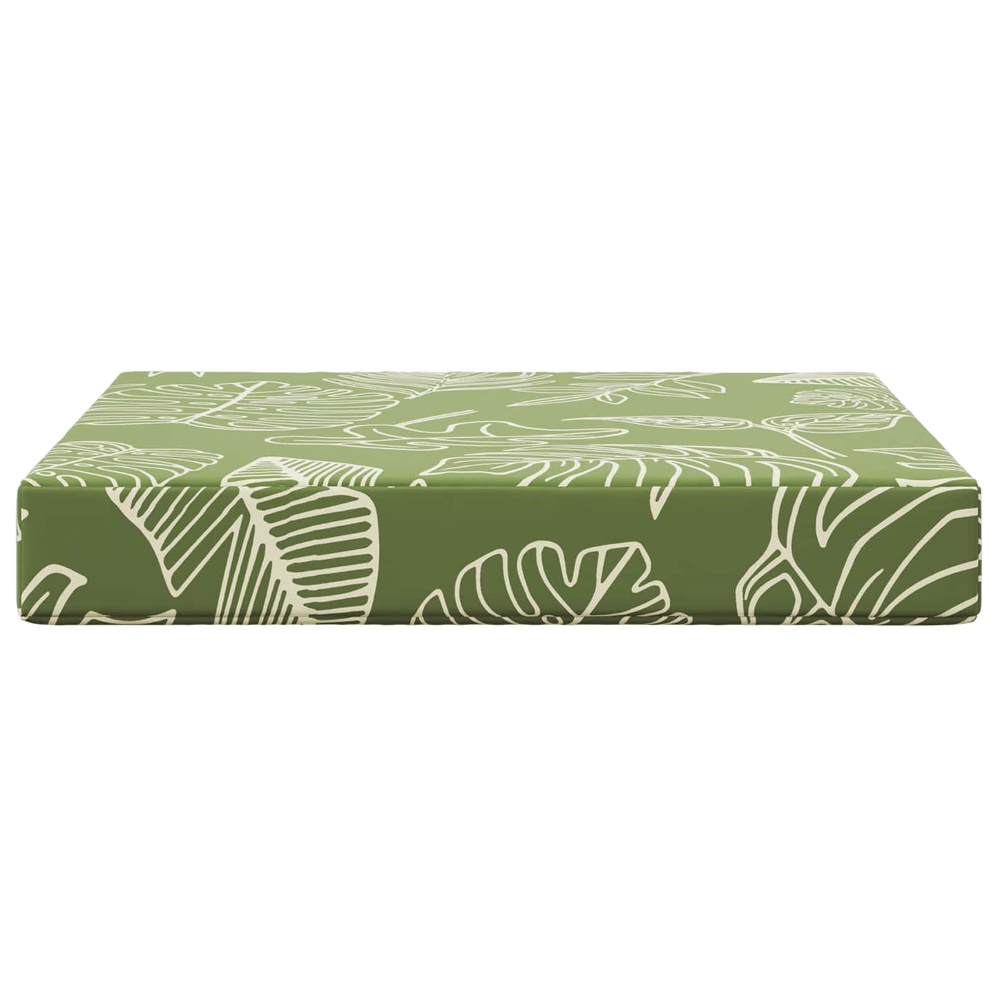 Udendørs Sofa Pude Bladdesign 60 x 60 x 8 cm Polyester