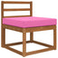 Udendørs Sofa Pude Lyserød 60 x 60 x 8 cm Polyester