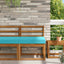 Udendørs Sofa Pude Turkis 60 x 60 x 8 cm Polyester