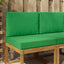 Udendørs Sofa Pude 2 pcs Grøn Polyester