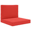 Udendørs Sofa Pude 2 pcs Rød Polyester