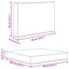Udendørs Sofa Pude 2 pcs Rød Polyester