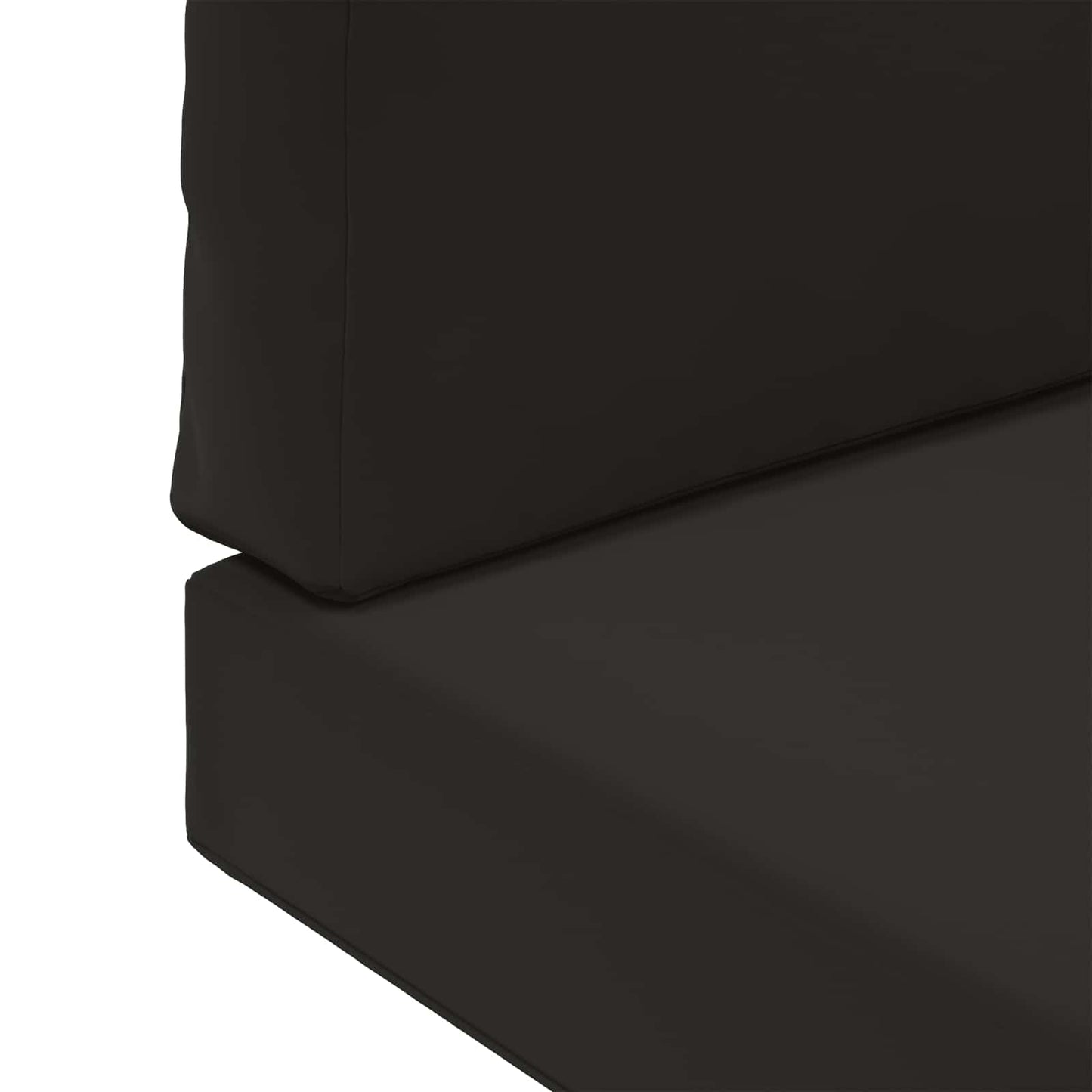 Udendørs Sofa Pude 2 pcs Sort Polyester