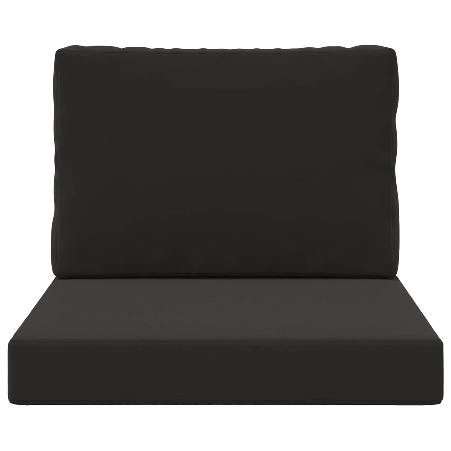 Udendørs Sofa Pude 2 pcs Sort Polyester