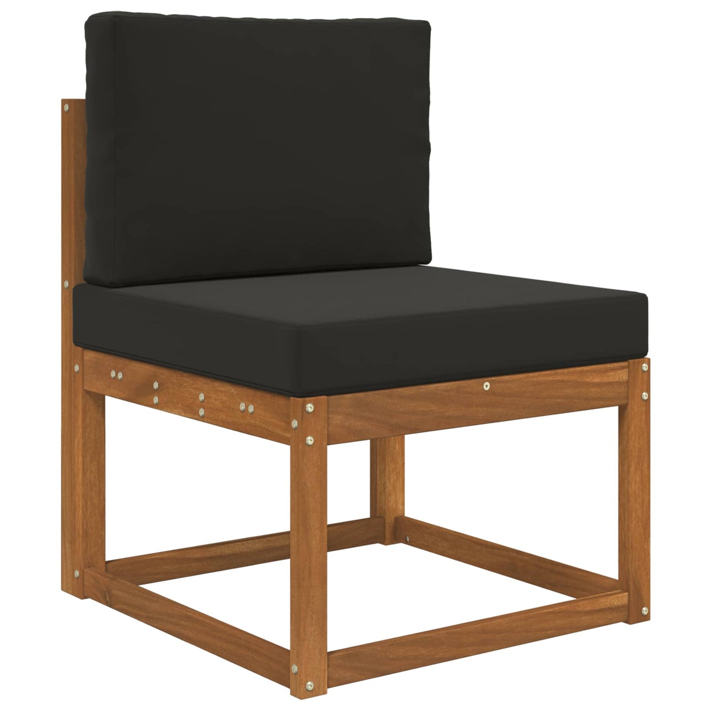 Udendørs Sofa Pude 2 pcs Sort Polyester