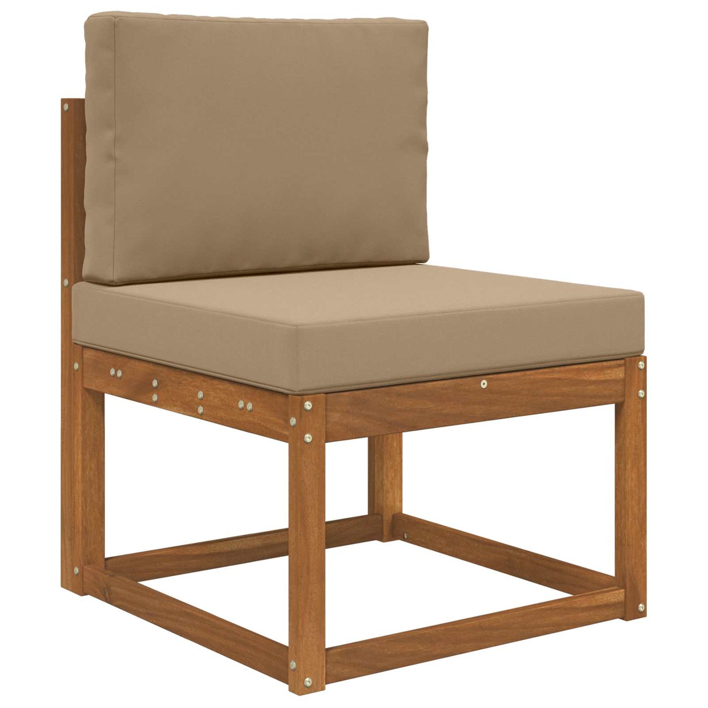 Udendørs Sofa Pude 2 pcs Gråbrun Polyester