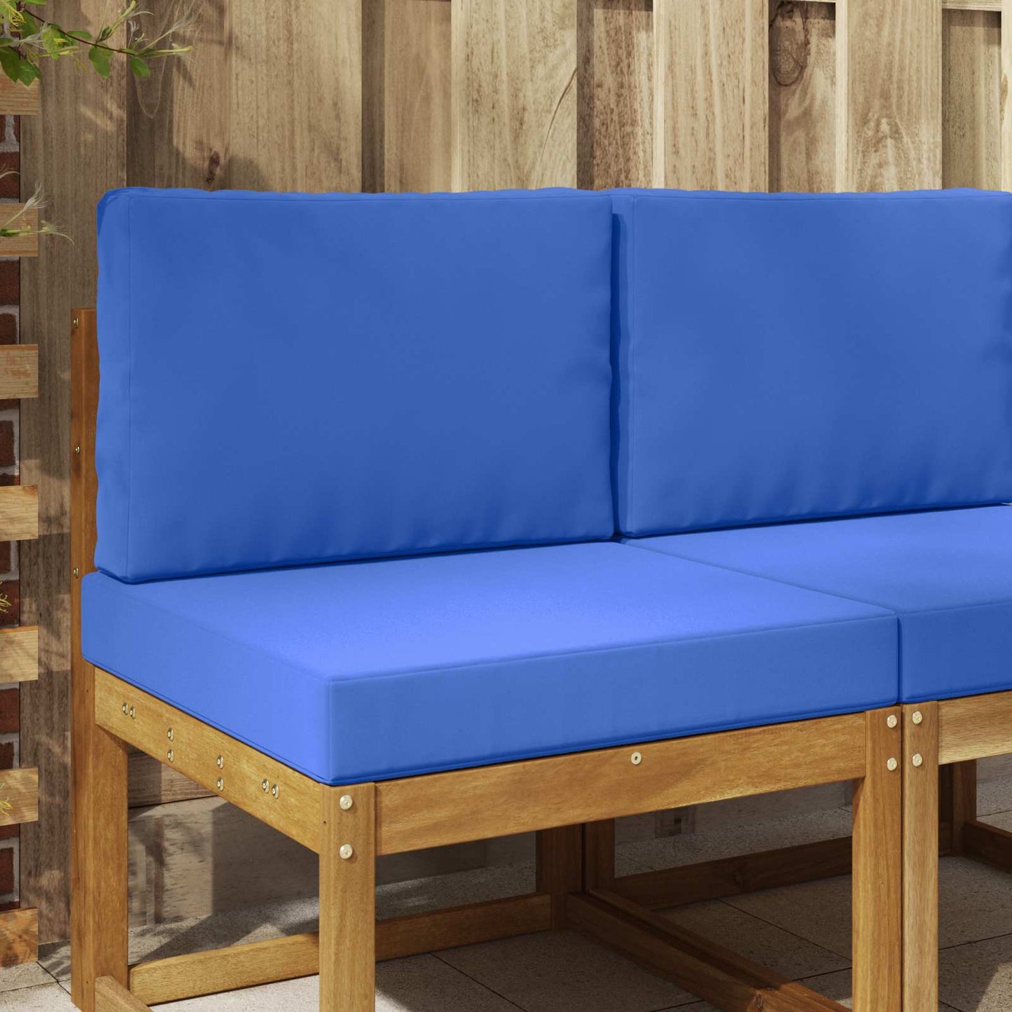 Udendørs Sofa Pude 2 pcs Kongelig blå Polyester