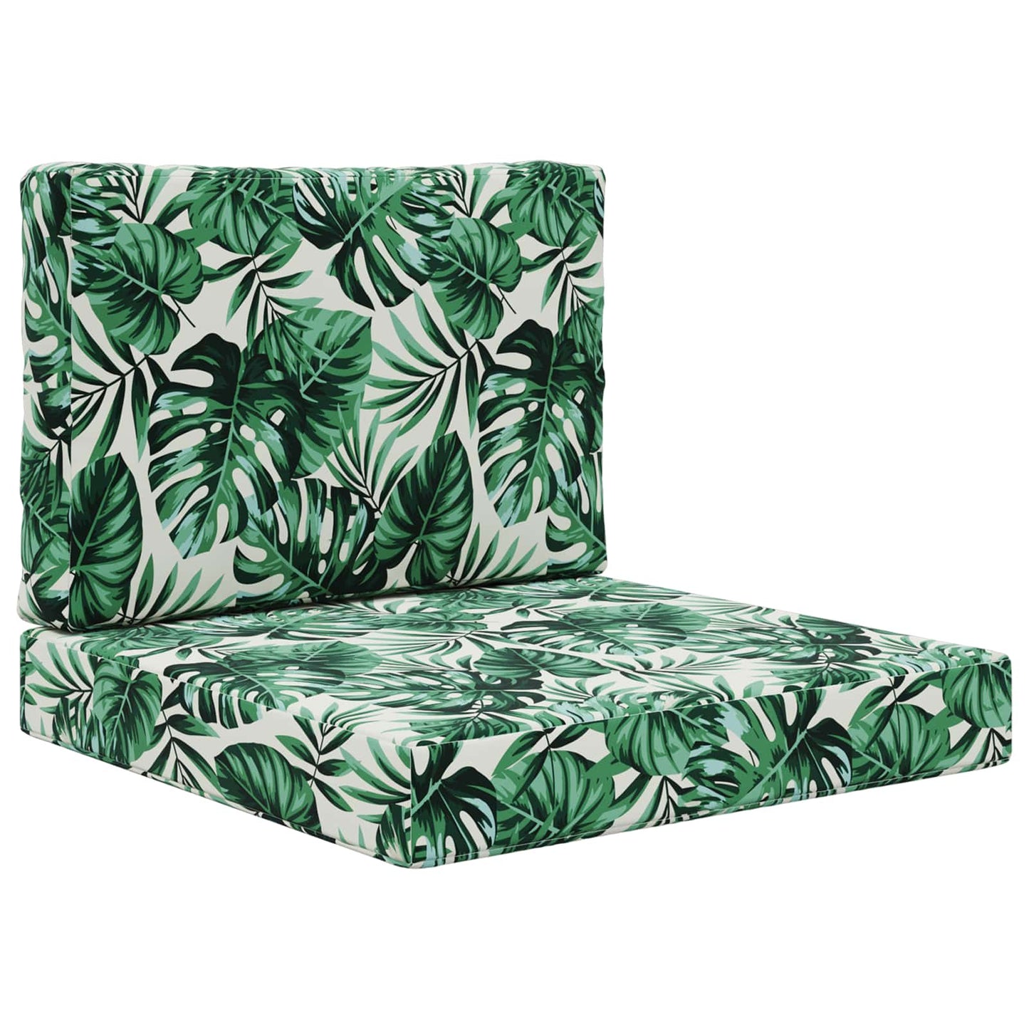 Udendørs Sofa Pude 2 pcs Bladmønster Polyester