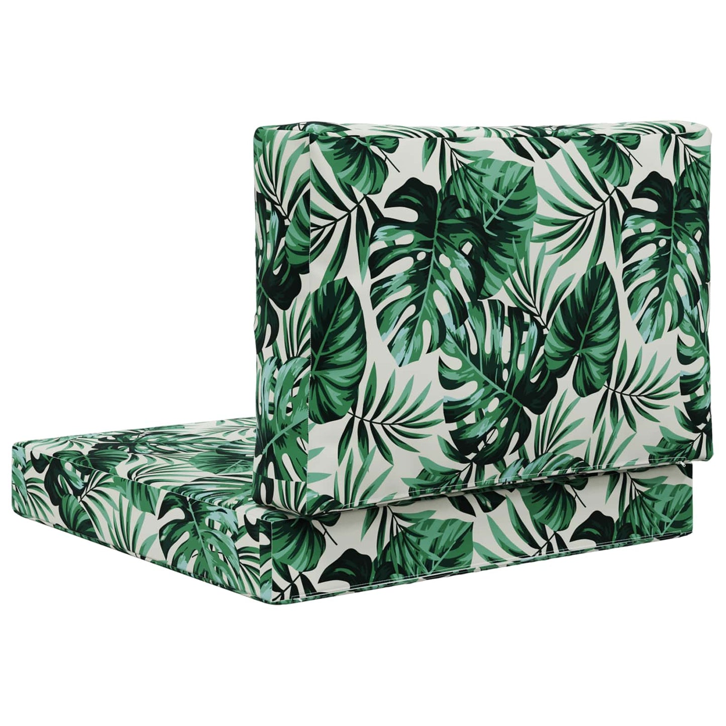 Udendørs Sofa Pude 2 pcs Bladmønster Polyester