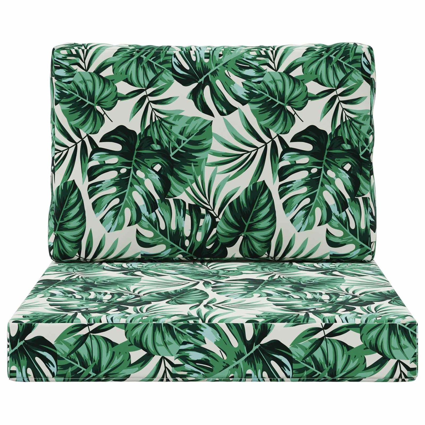 Udendørs Sofa Pude 2 pcs Bladmønster Polyester