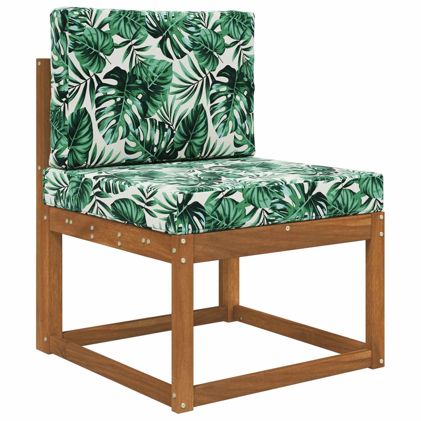 Udendørs Sofa Pude 2 pcs Bladmønster Polyester