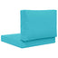 Udendørs Sofa Pude 2 pcs Turkis Polyester
