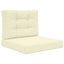 Udendørs Sofa Pude 2 pcs Creme Polyester