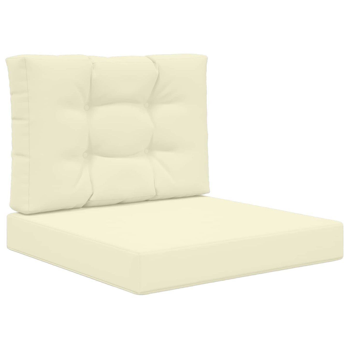 Udendørs Sofa Pude 2 pcs Creme Polyester