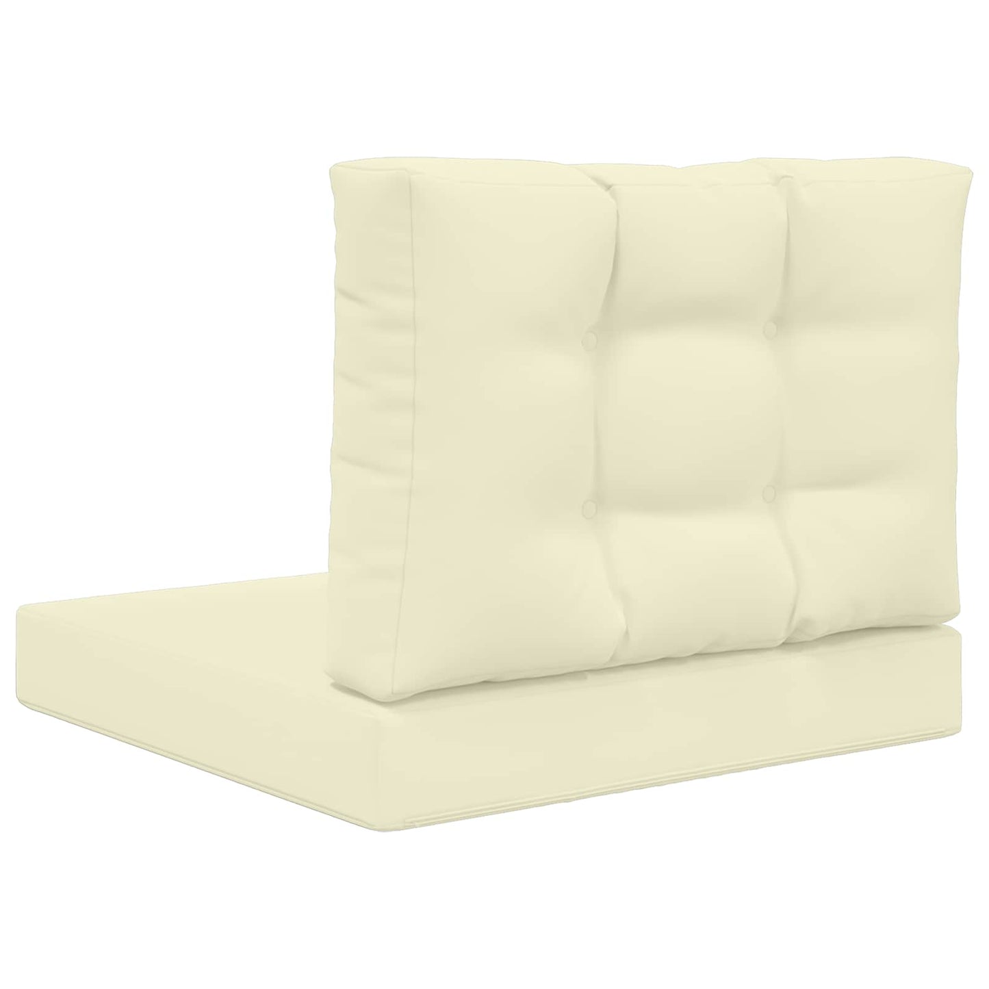 Udendørs Sofa Pude 2 pcs Creme Polyester