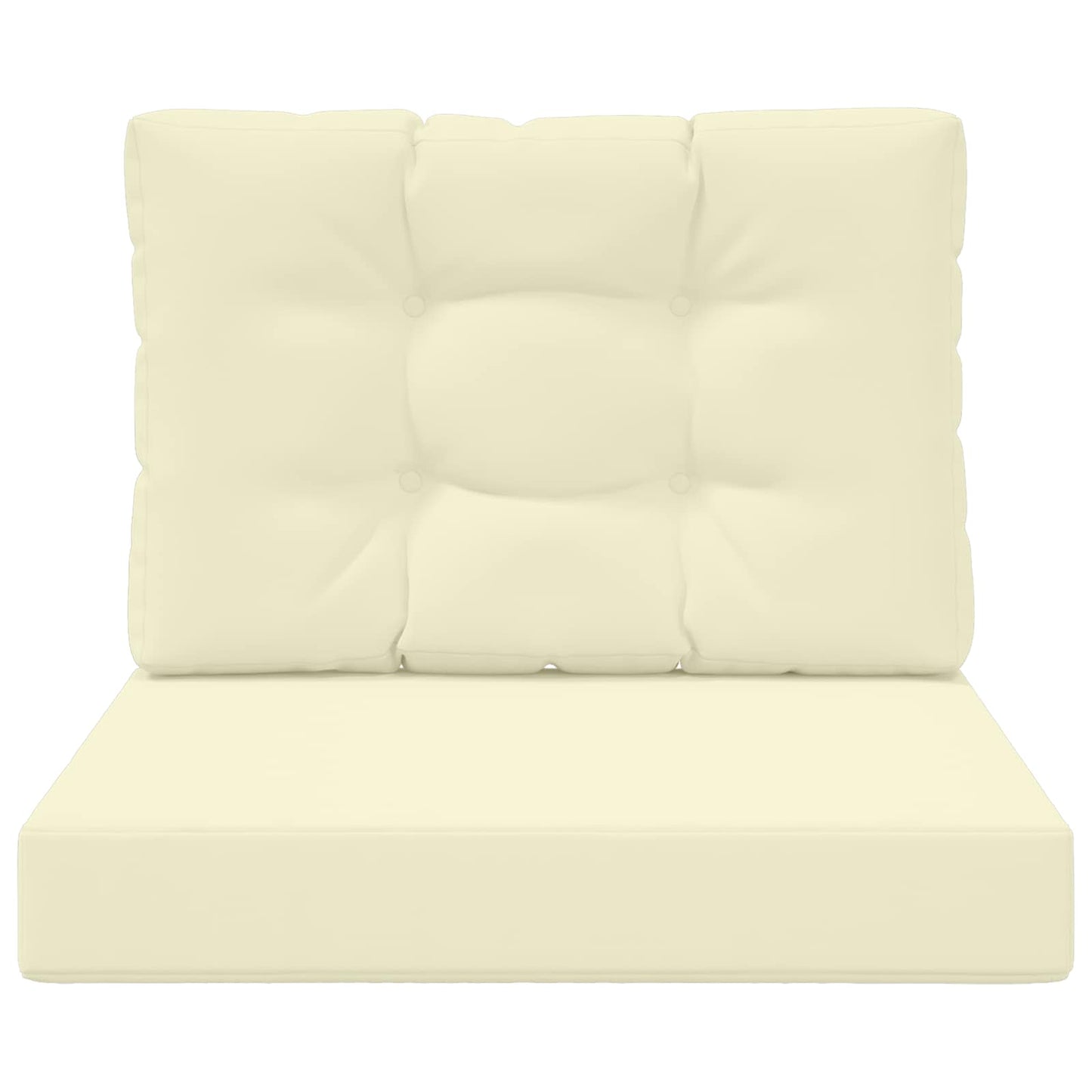 Udendørs Sofa Pude 2 pcs Creme Polyester